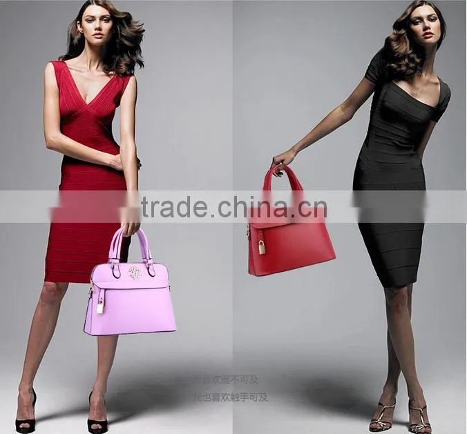 Factory price PU lady hand bag women leather shoulder bag