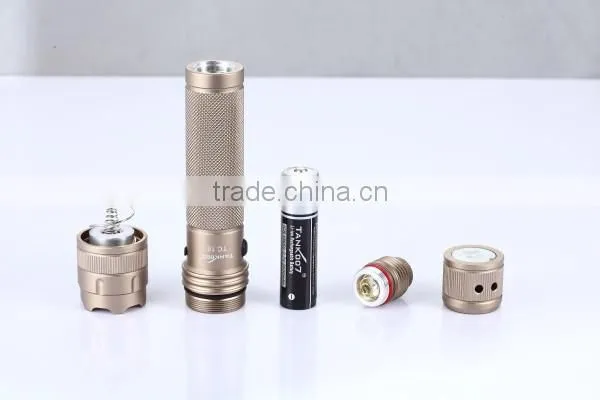 Lifetime warranty Outdoor searching series,230LM 5 modes lion rechargeable led flashlight with 1*18650 battery