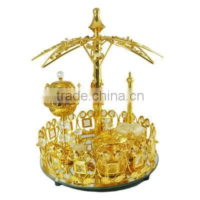 2015 decoative arab tray sets with crystal flower