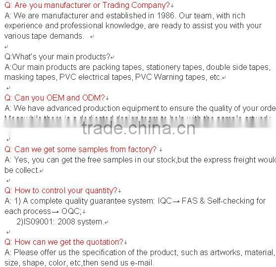 BOPP custom Printed LOGO Packing Tape with acrylic glue