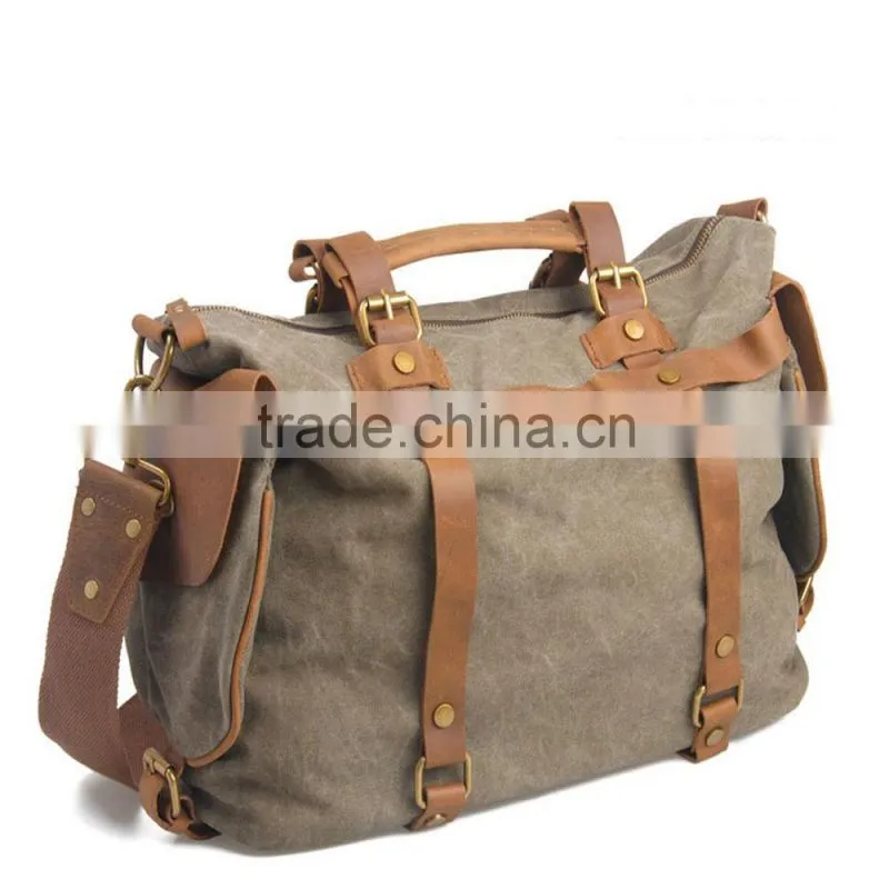 Custom travel shoulder leather bags man small shoulder bag china supplier tote bag 2016