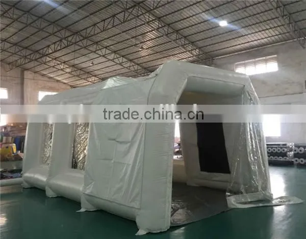 Super quality white color inflatable paint booth / inflatable car garage tent