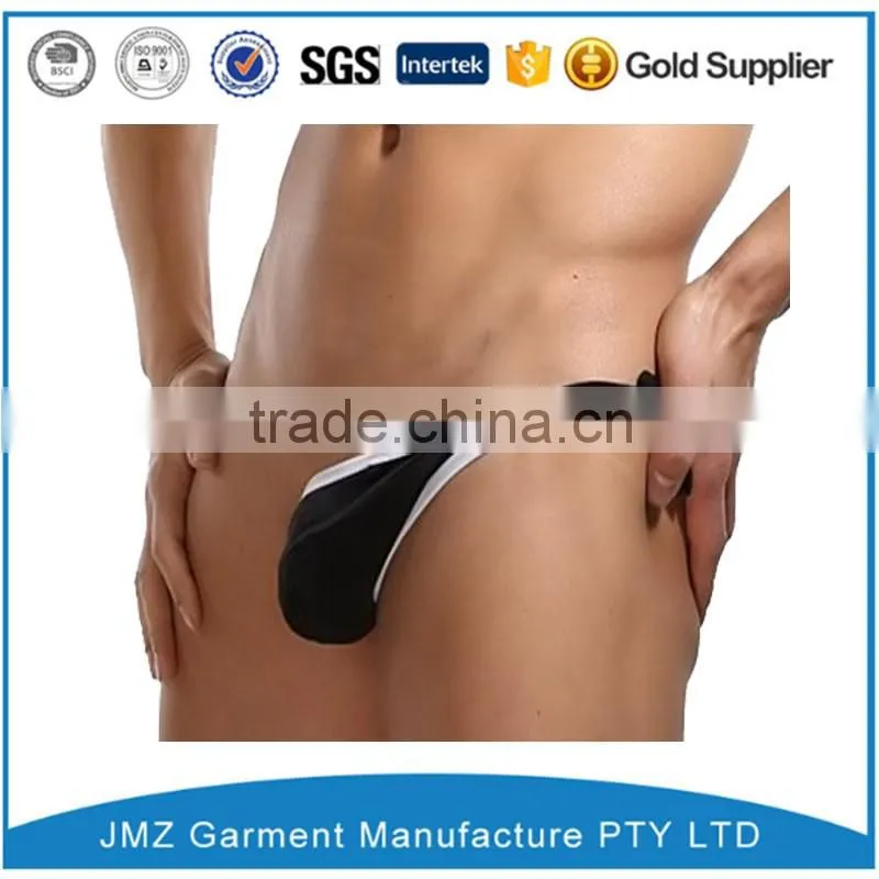 custom sexy Minimal coverage sexy men mini unilateral thongs 2016 new arrival