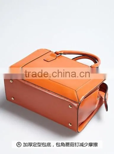 2016 new pattern leather handbags