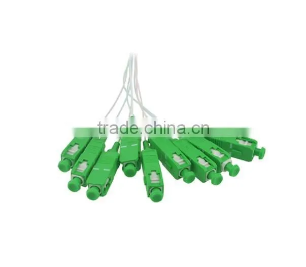 Mini type SC APC plc splitter , 1*8 ftth network sc fiber optic splitter