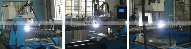 Screw for extruder screw and barrel for plastic extruder machine