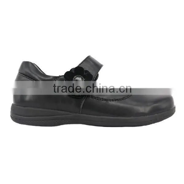 2016 Charming Girls Primary School Shoes with Flower Decoration