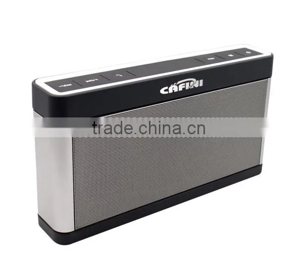 HIFI Portable bluetooth speaker for mobile phone, metal seal classic boombox with FM radio