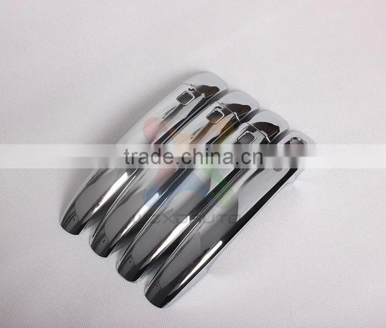 For 08 - 10 A*u*d*i Q*5 A4 A5 Triple Smart Key ABS Chrome Plating Door Handle Cover