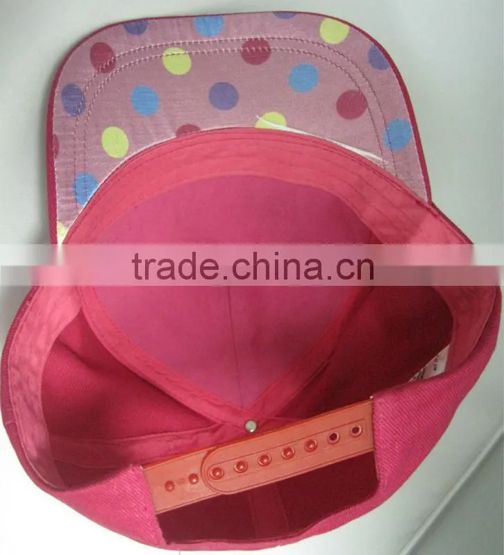 Children baseball hats 100% cotton comfortable adjustable closure