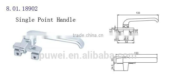 Aluminum Luxury Door Handles Main Door Handle Sliding Mirror Door Handles