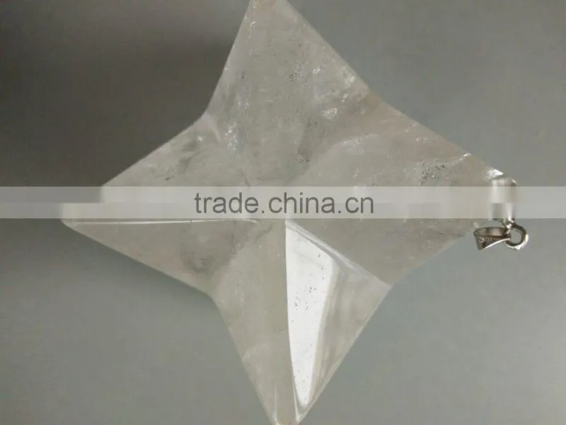 Wholesale Natural Elegent Portable Clear Crystal star shaped crystal gift craft