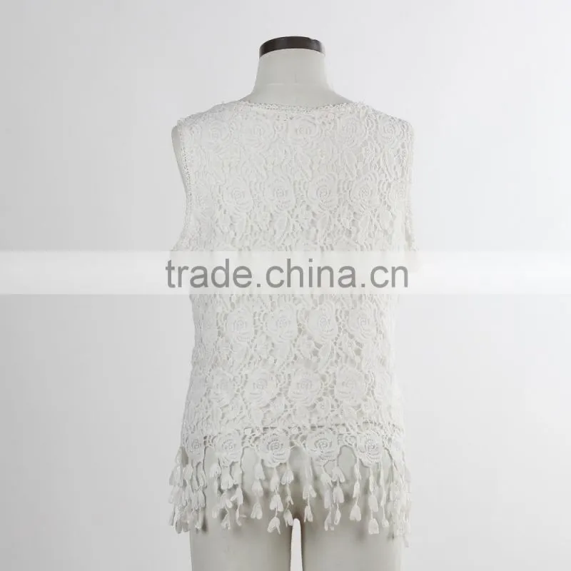 F5S12100 Fashion Design Women Lace Tank Top