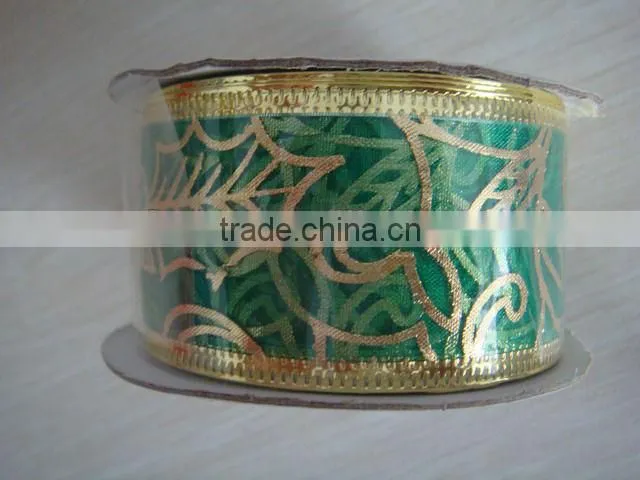 2013 Christmas wired ribbon decoration