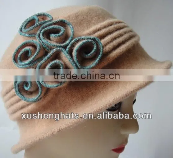 best selling lady winter knitted hat for lady