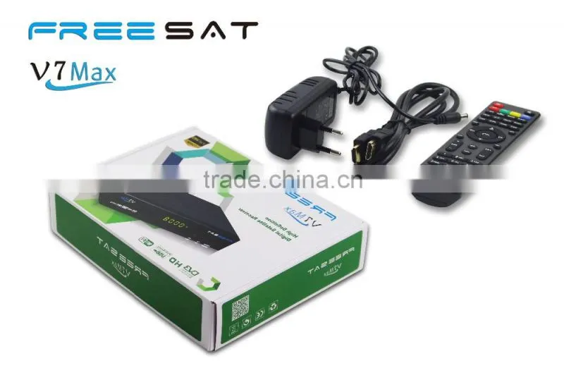 iran tv set top box with hd output Freesat V7 Max full hd satellite TV receiver cccam cline