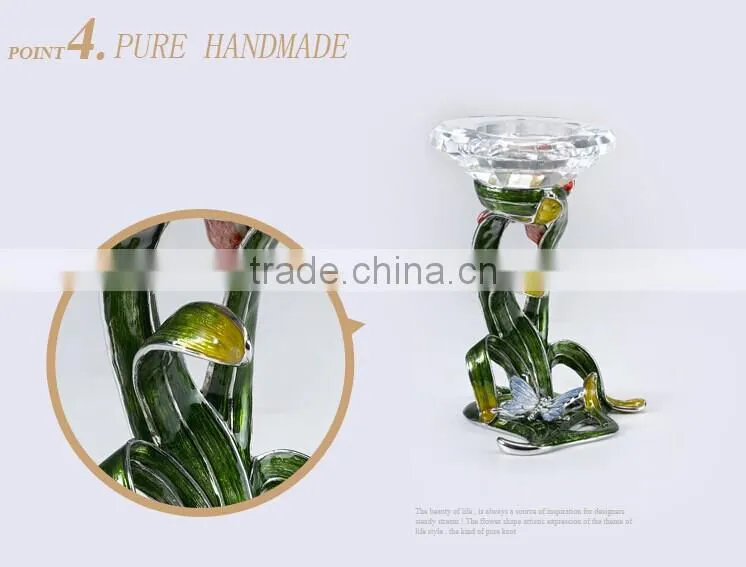 RORO Chanson orchid pewter craft gift candle holder