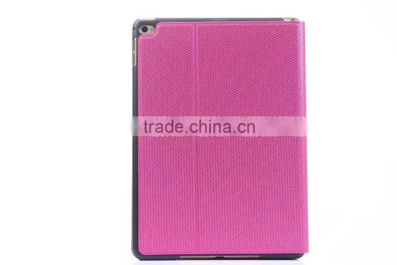 New Arrival Luxury Shiny Leather Case For Apple iPad 6 / Air 2