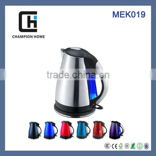 Plastic and Stainless steel Eletric Water Kettle with CE CB Certification