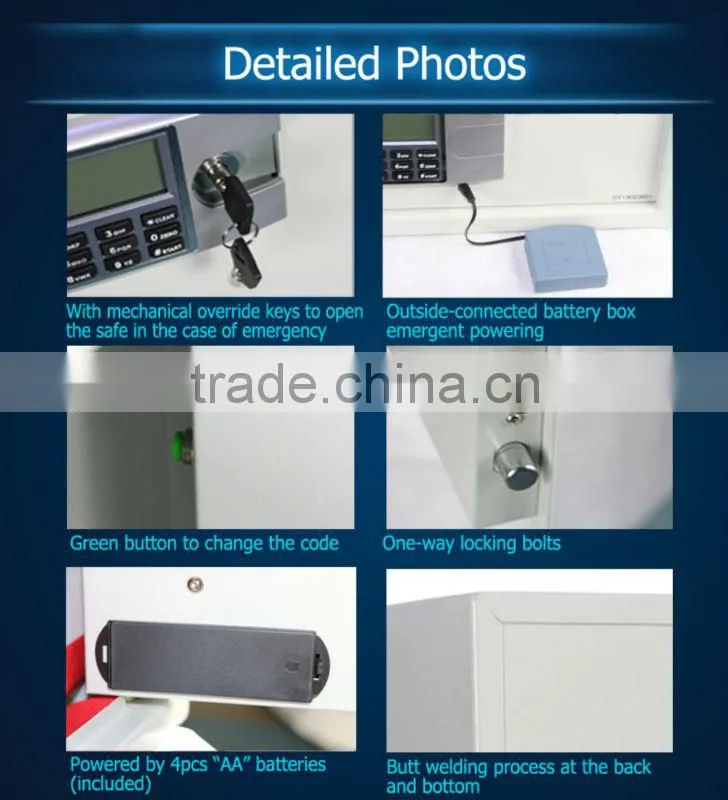 Economic LCD digital safe for home hotel with high quality