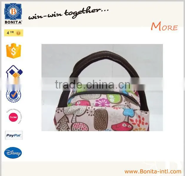 Professional supplier small cute baby lovely diaper tote bag with fancy deisign