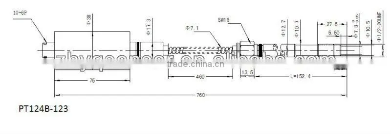 Replacement for PT4624 4-20mA flexible melt pressure transmitter
