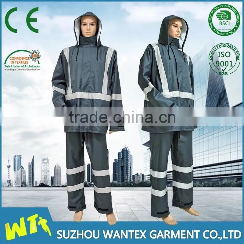 cheap safety rainsuit hi vis rainsuit reflective rainsuit working rainsuit