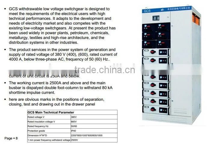 GCS Low Voltage Switch Board Assemblies