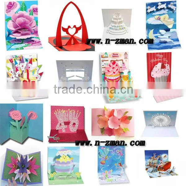 Cardboard POP UP Cards,POP UP Greeting Cards,Handmade POP UP Cards