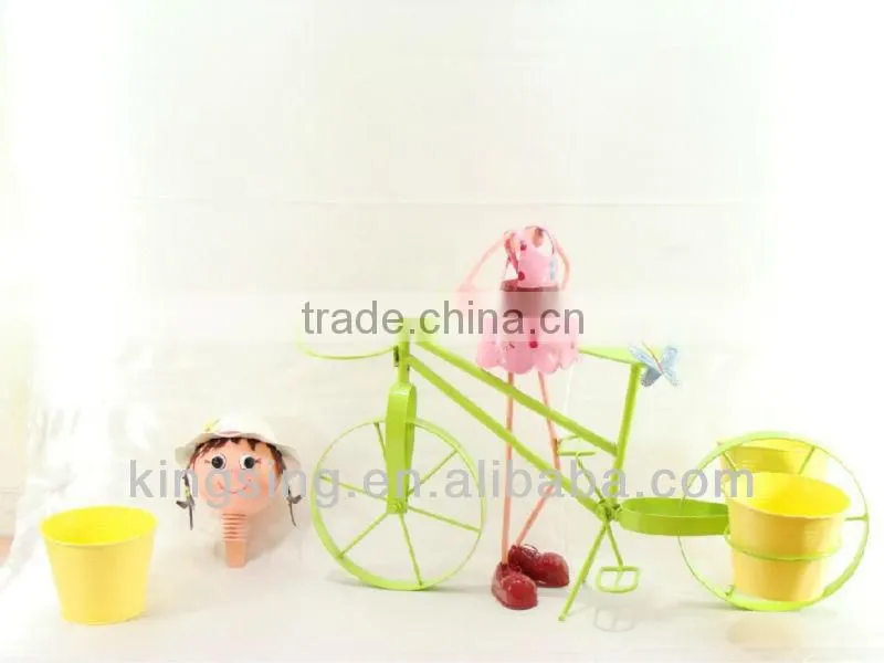 Metal doll flower arranging barrels for home decor 2013 newest