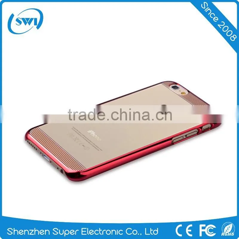 COMMA Transparent Mesh Design Flexibility PC Back Case Cover for iPhone 6 4.7