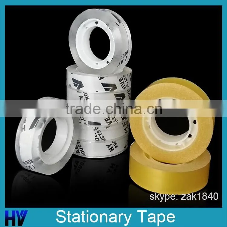 12mm width Transparent High Quality Bopp Office Stationary Tape