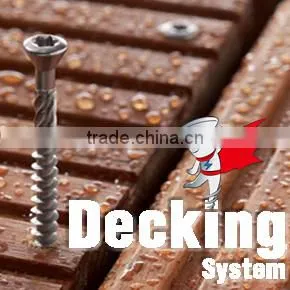 stainless steel decking fastener and clip for wpc decking floor