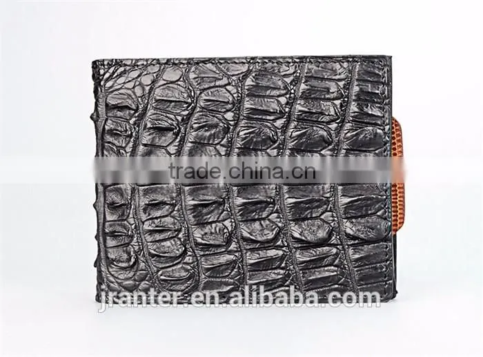 Customize Crocodile skin Men Wallet With Card Slot Driving Licence Holder Genuine Leather Wallet Manufacturer