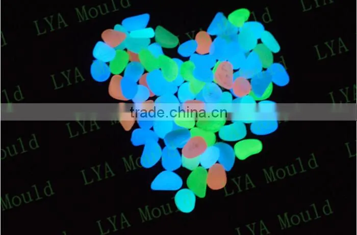 colorful decoration glow pebble Stone