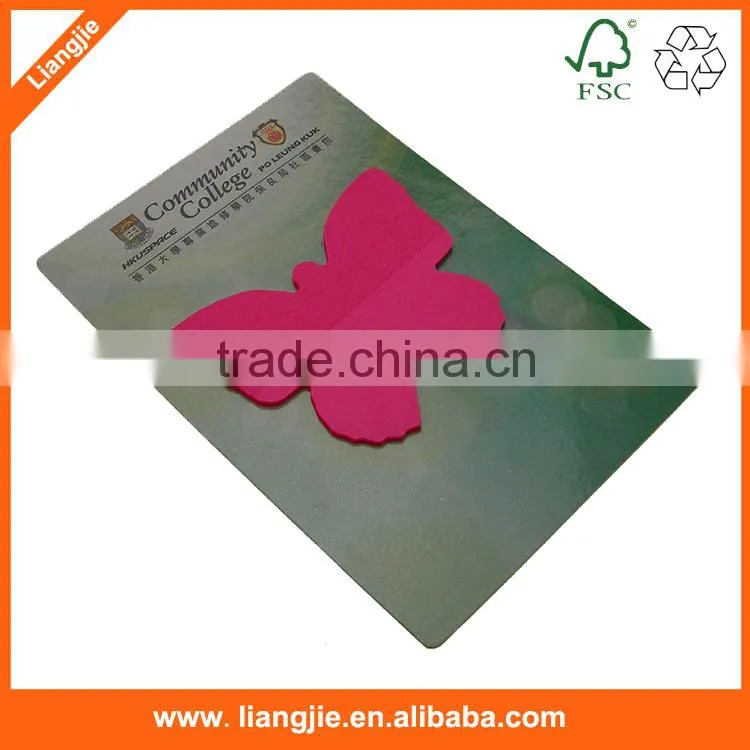 Colorful PET remover sticky notes with back board