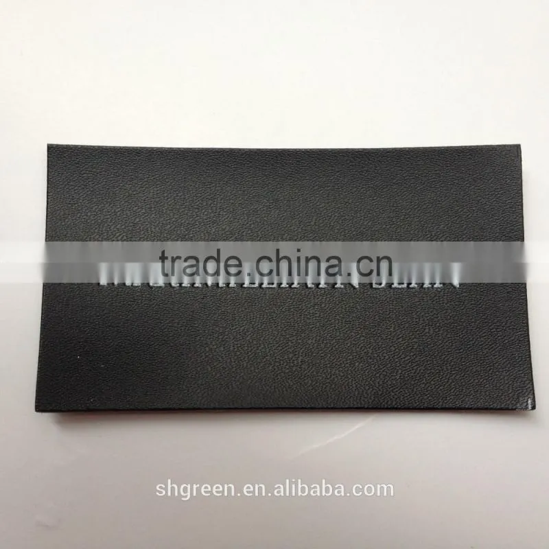 Washable debossed branded leather patch,fake leather label for jeans