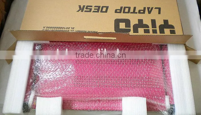 Hot sale portable foldable laptop table,adjustable computer desks with cooling fan