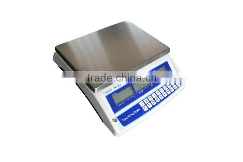 Portable stainless steel electronic counting scale