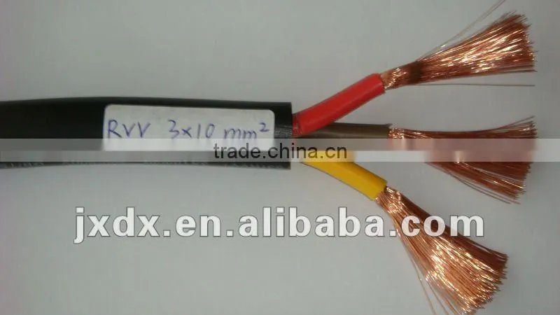 300/500V electrical copper 5 core cable with CE