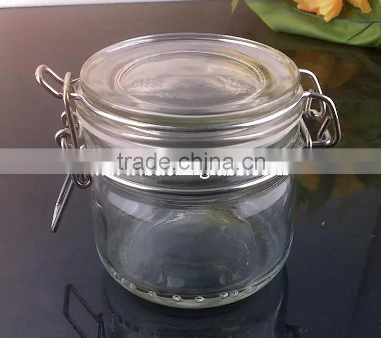 50ml 150ml 200ml 350ml wide mouth swing top glass jar
