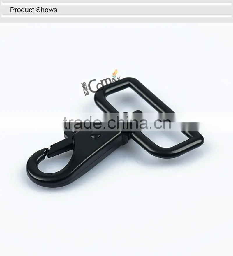 1.5 Inches Zinc Alloy Black Metal Snap Hook
