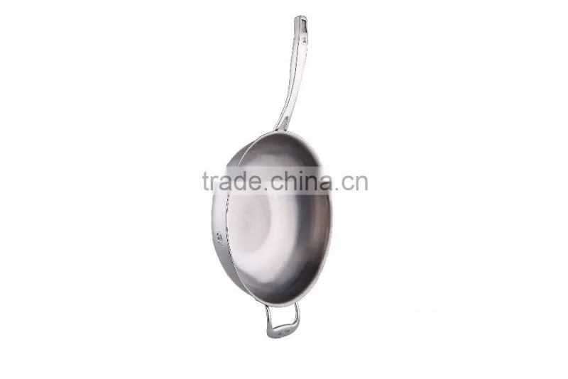 hign quality Titanium wok with royal appearance and various sizes titanium cookware non stick wok