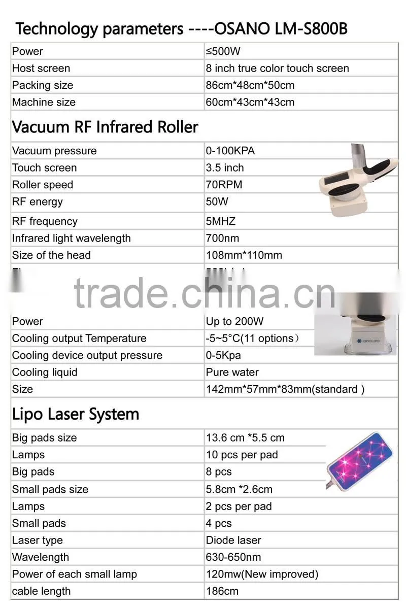Protable 3 in1 best fat reduce slimming lipo laser and cryolipolisis criolipolisis