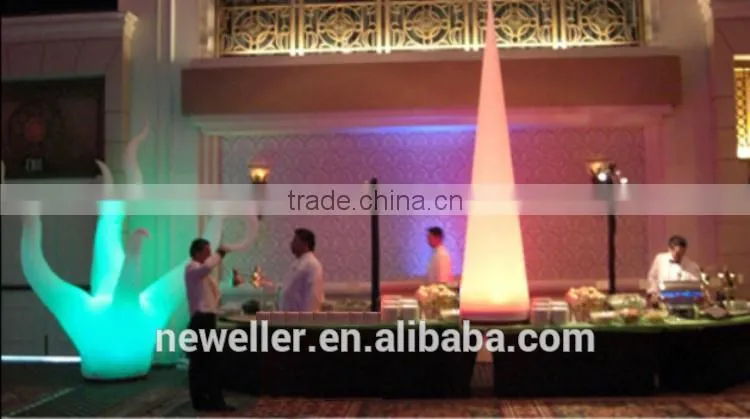 Cheapest product advertising inflatable cones with led With logo