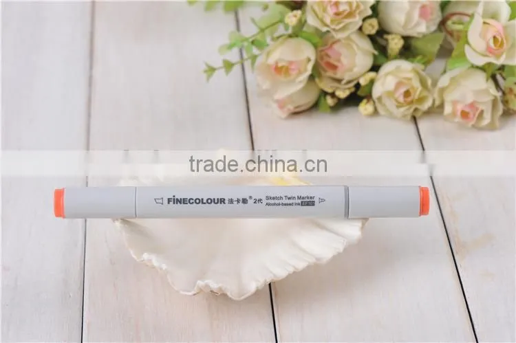 2014 newest novelty markers sketch marker Permanent twin marker set