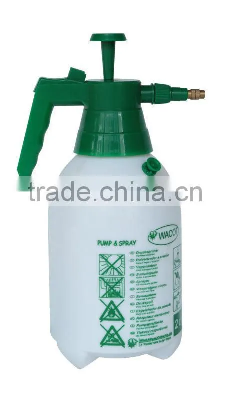 1L White and Green Hand-holding High Pressure Manual Watering Sprayer