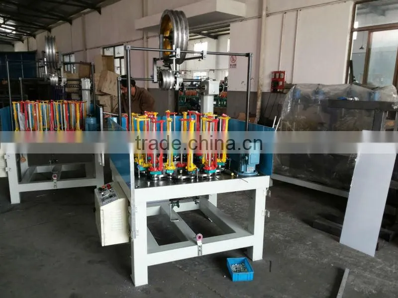 16 spindle Cheap high speed round/flat rope braiding machine