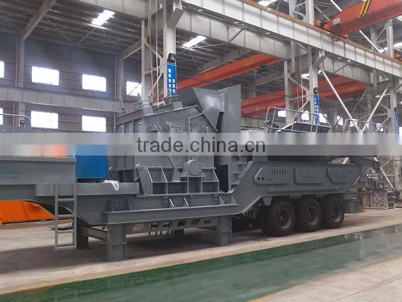 Trailer-Mounted 150-200T/H Mobile Mining Crushing Plant for Sale