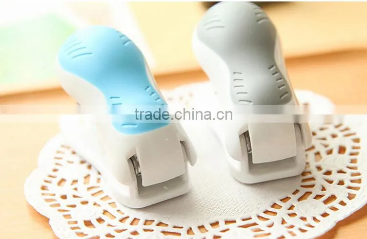 hot selling Silicone stapler with clock with high quality, various color ,custom logo,OEM orders are welcome